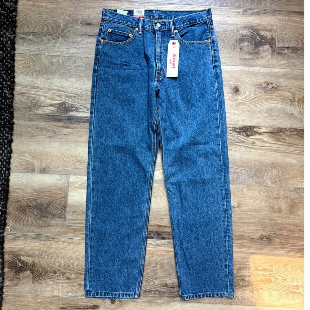 Levis 550 Relaxed Fit Jeans Mens 33x32 Blue Tapered Leg 100% Cotton Denim